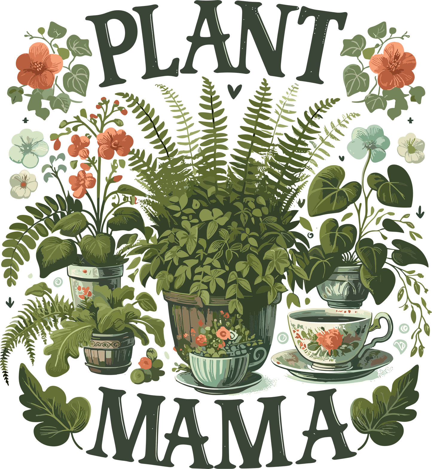 Plant mama dtf transfer