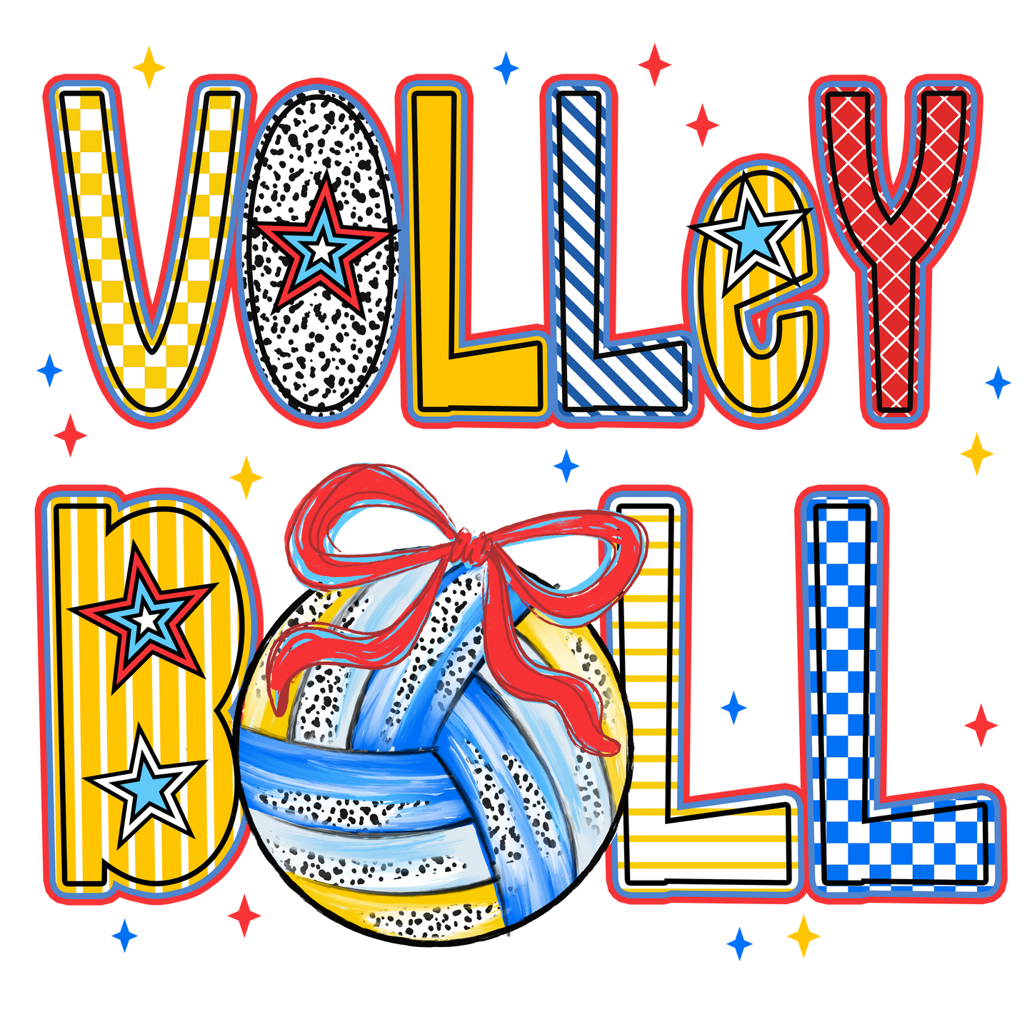 Colorful Volleyball