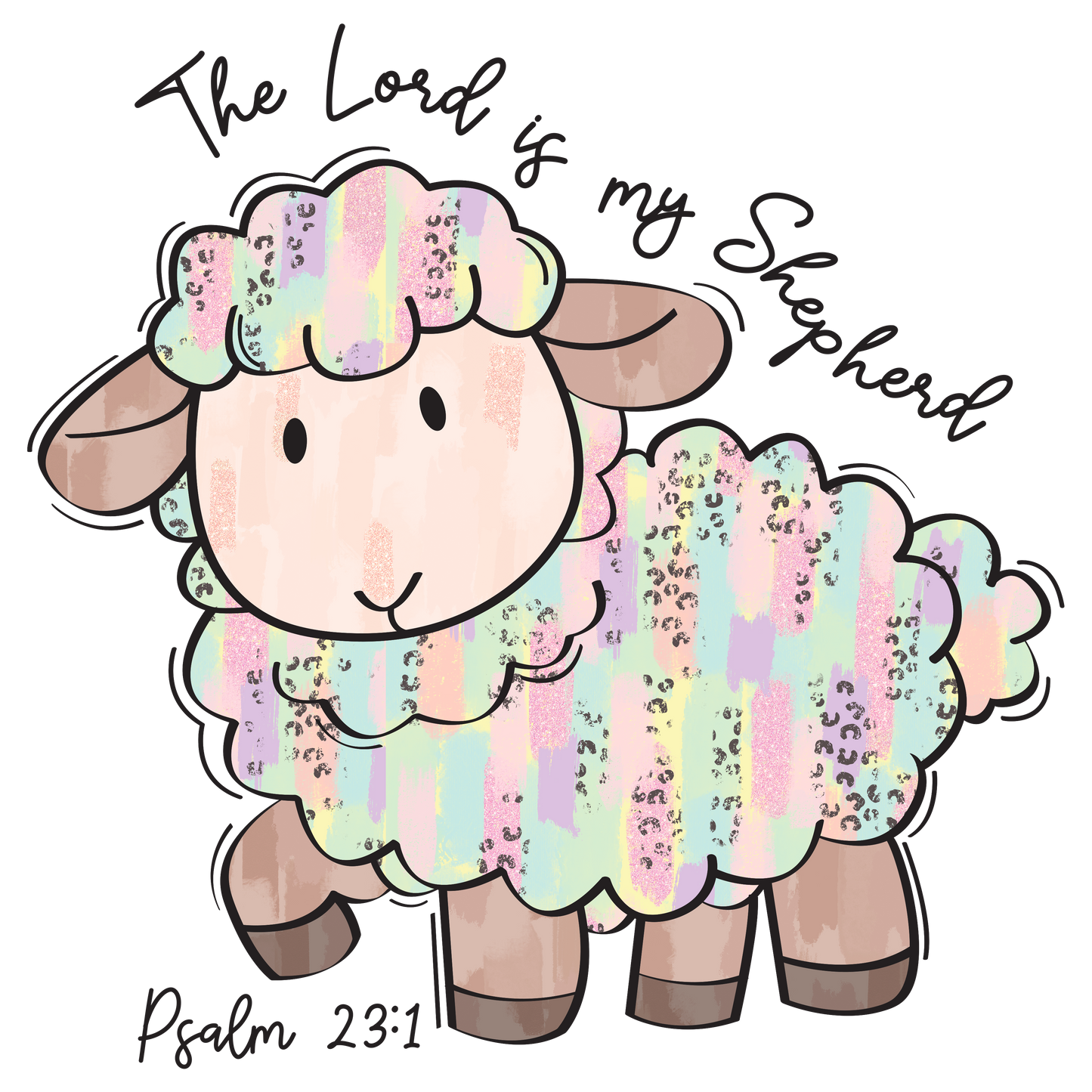 The lord is my shepherd dtf transfer