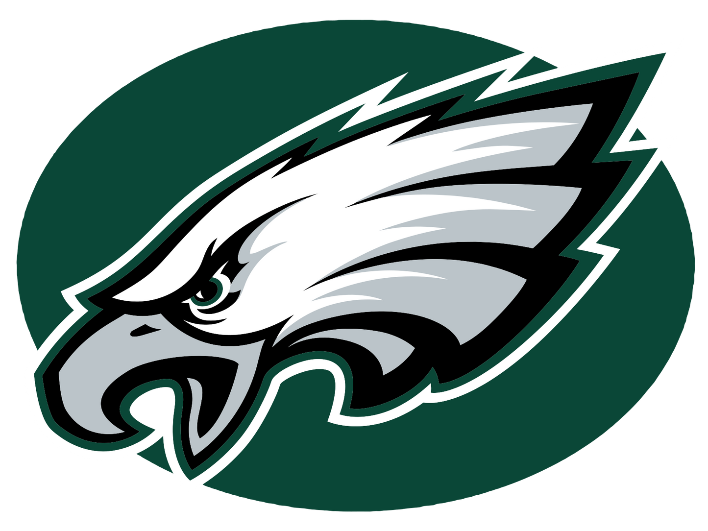 Logo Go green eagles dtf transfer