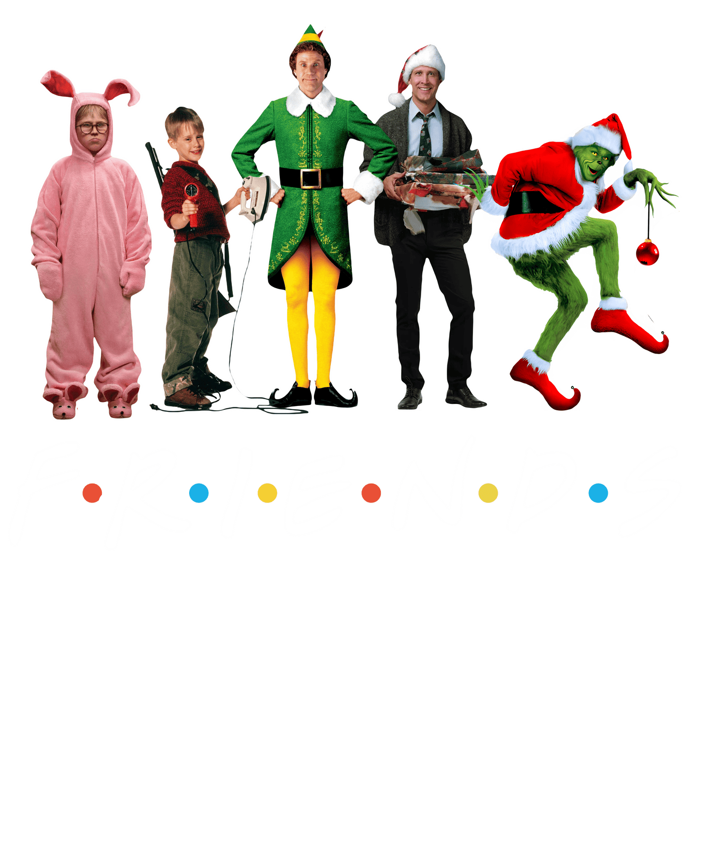 Friends 4 Christmas Dtf Transfer