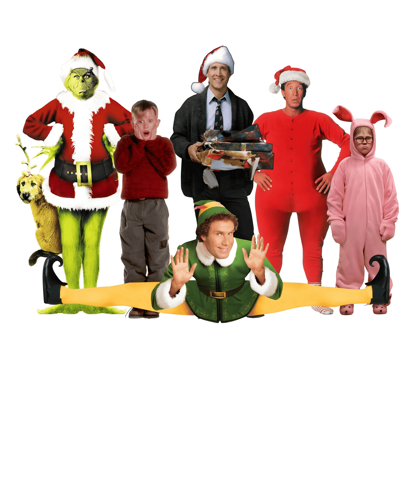 Friends 5 Christmas Dtf Transfer - Hur&Co.