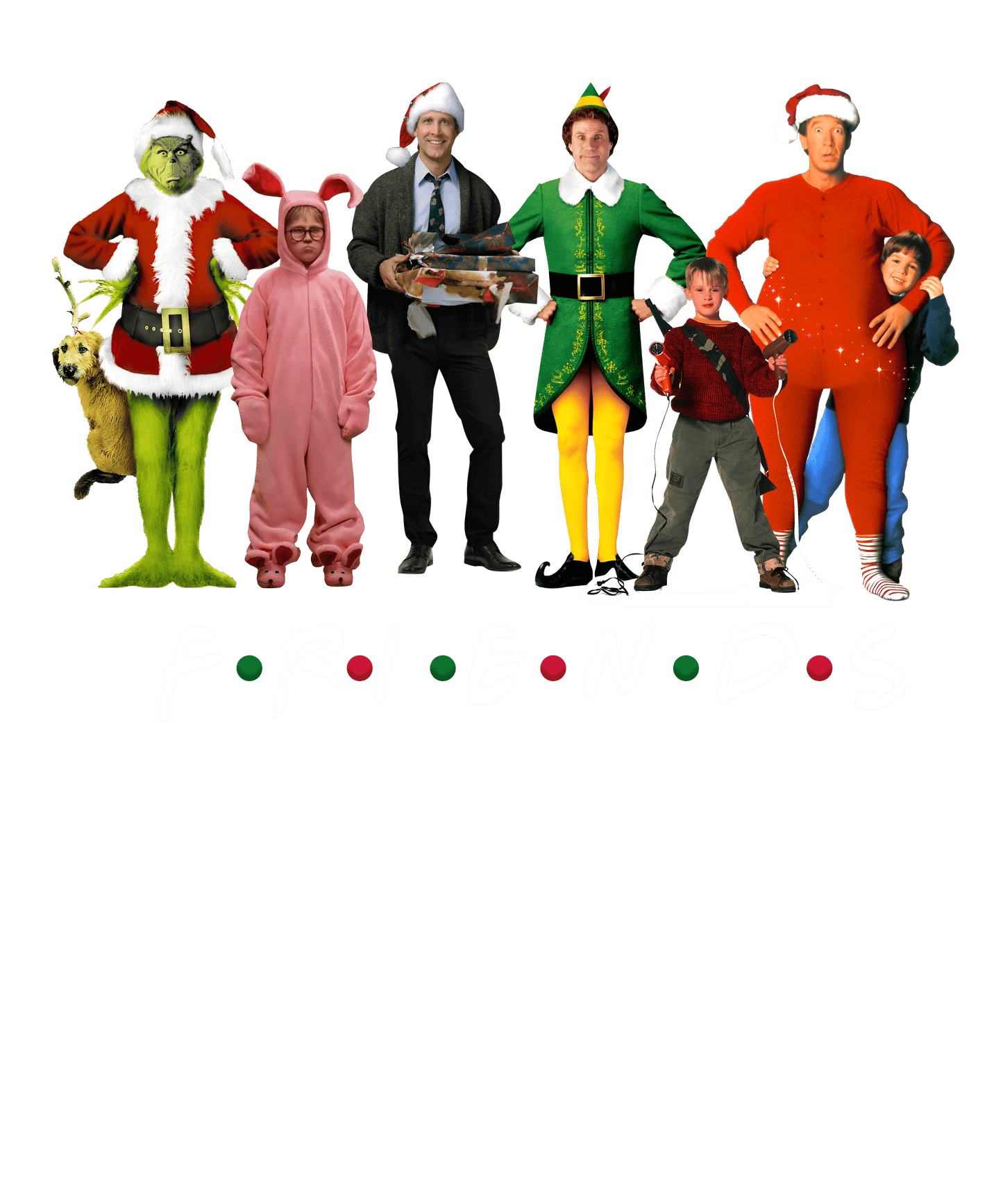 Friends 7 Christmas Dtf Transfer - Hur&Co.