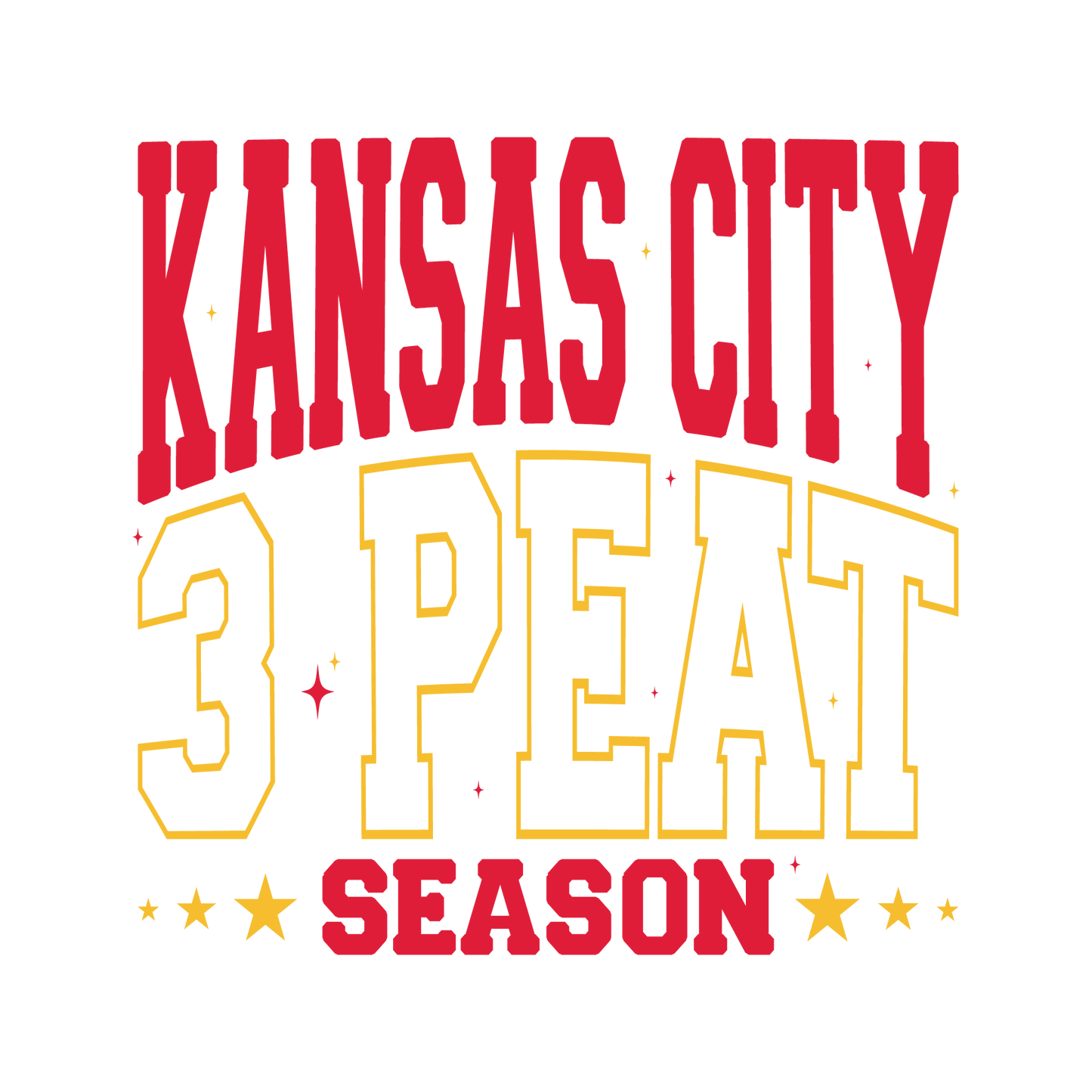 KC 3peat season DTF transfer