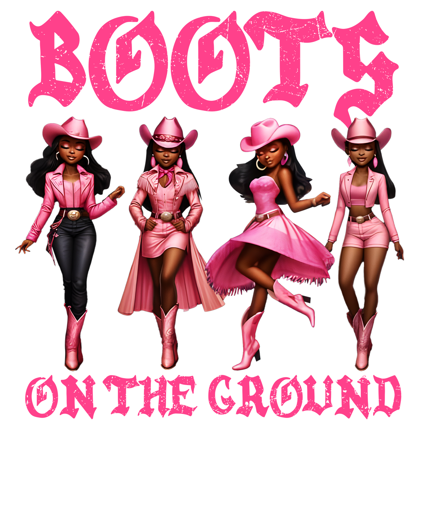 Boots on the ground 3 pink