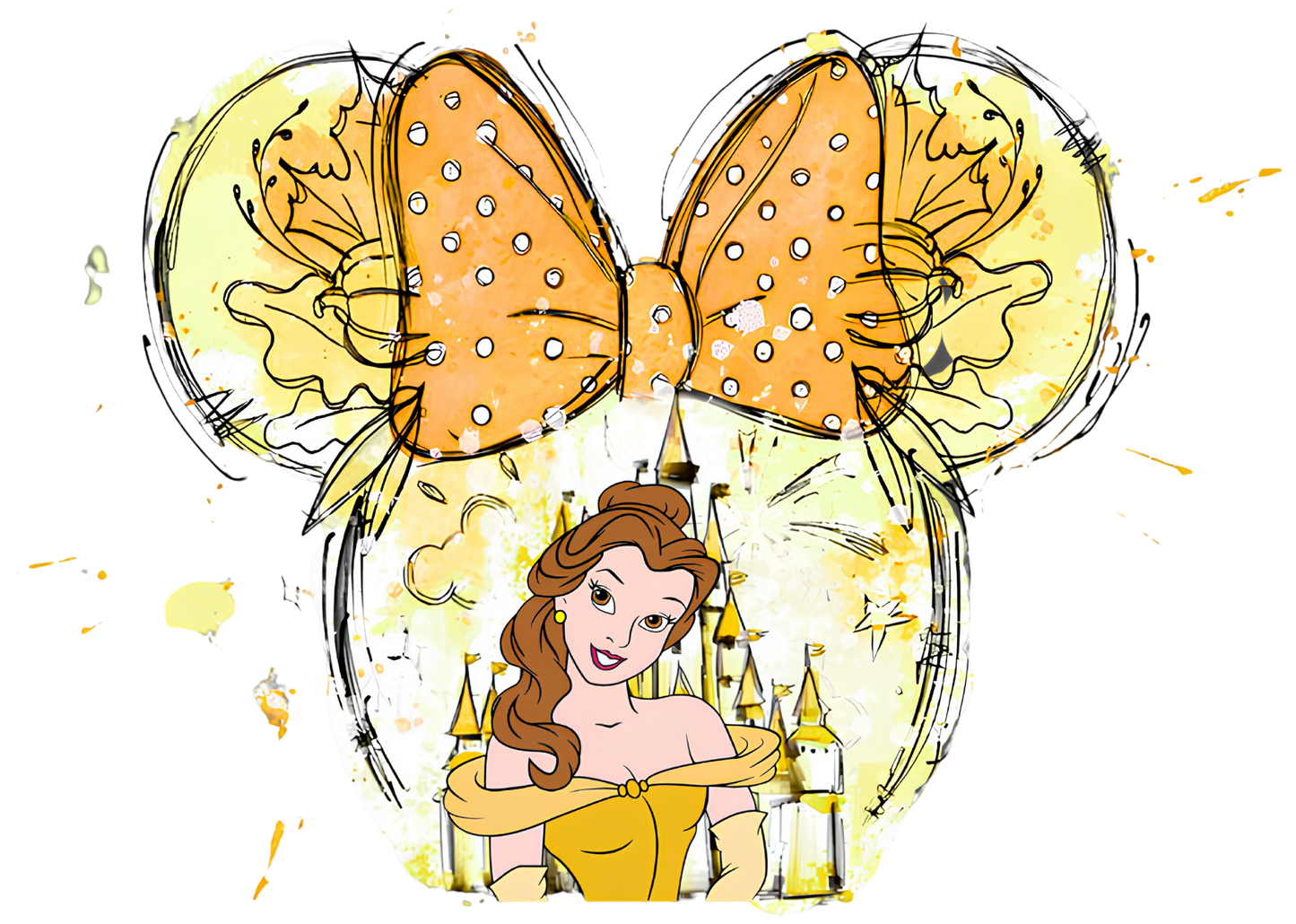 Belle castle dtf transfer