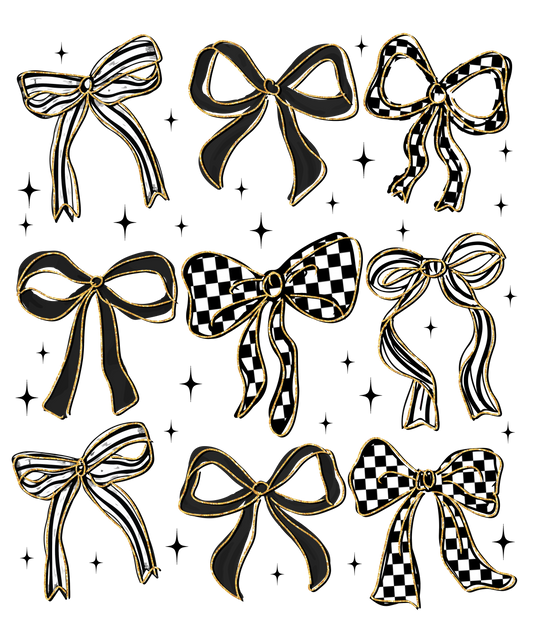 Checkered coquette bows