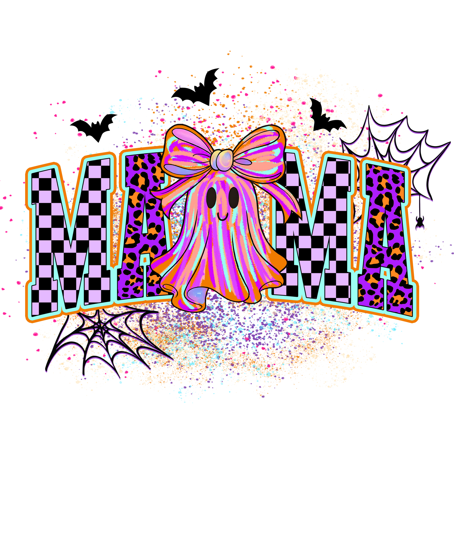 Spooky Mama Pink ghost