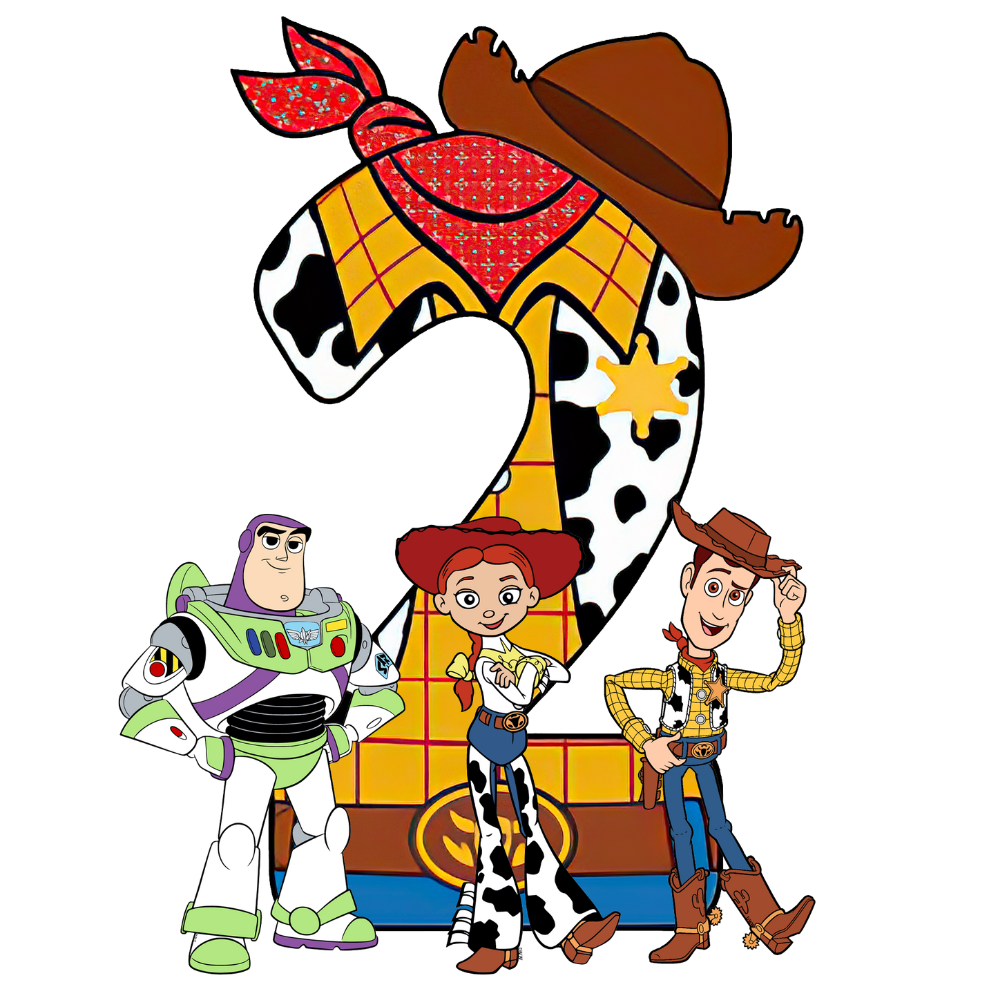 2 Toy story Birthday Dtf transfer