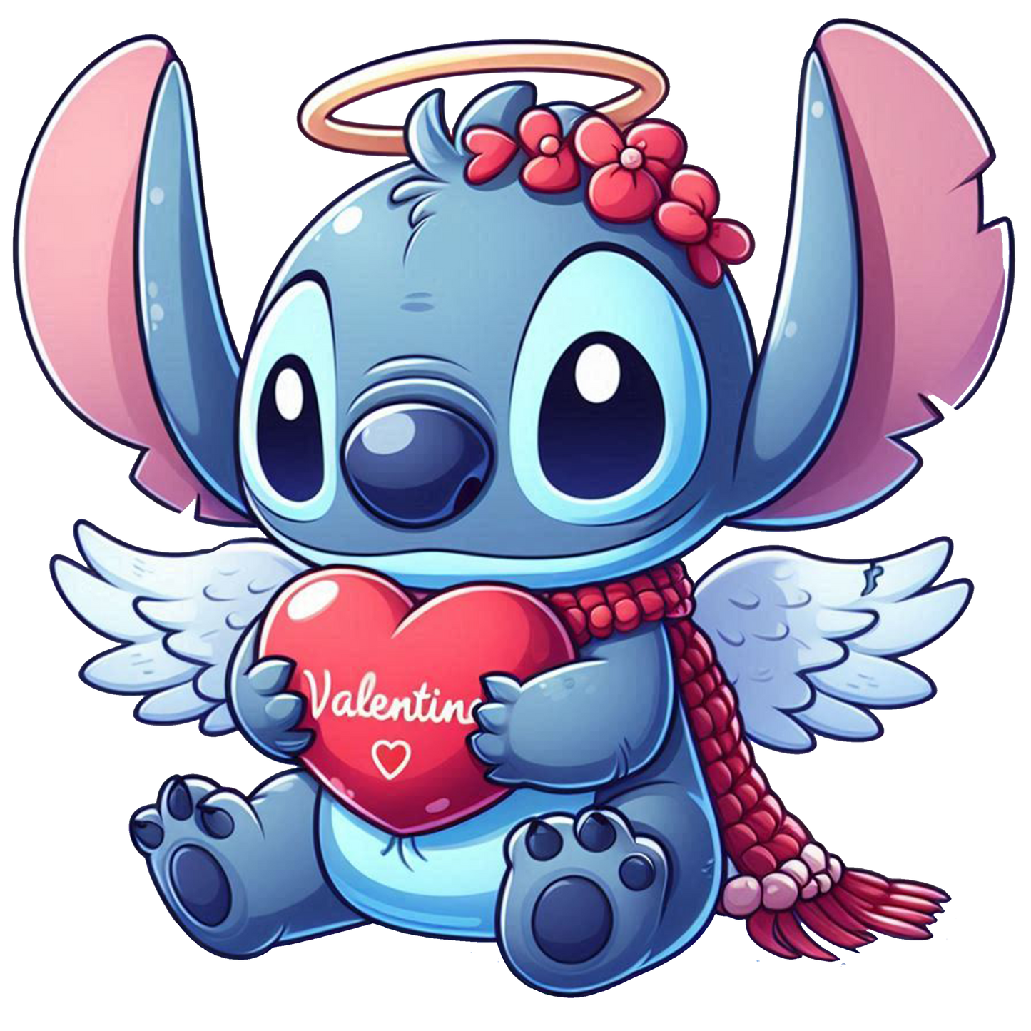 Stitch love dtf transfer