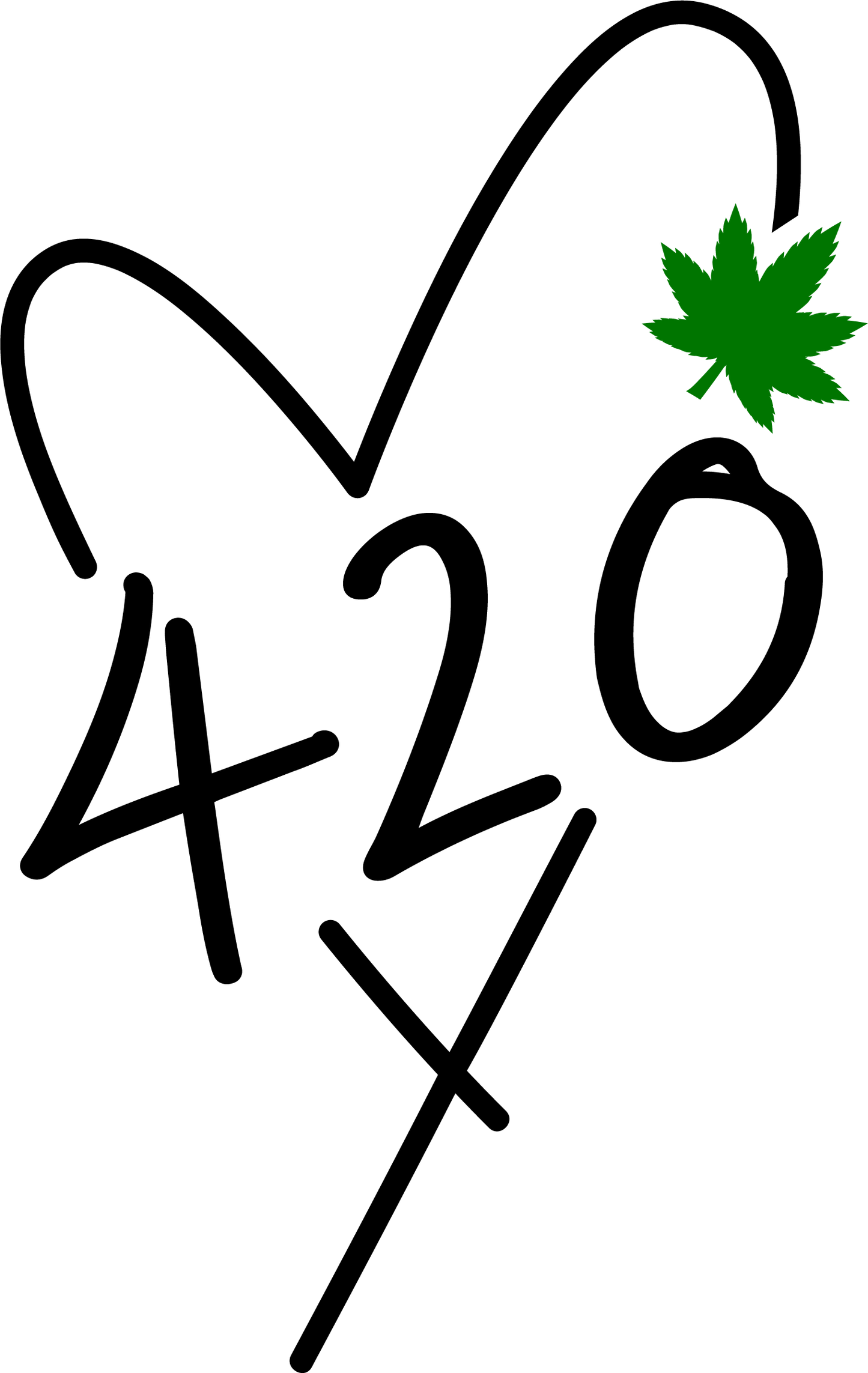 420 Heart Dtf transfer