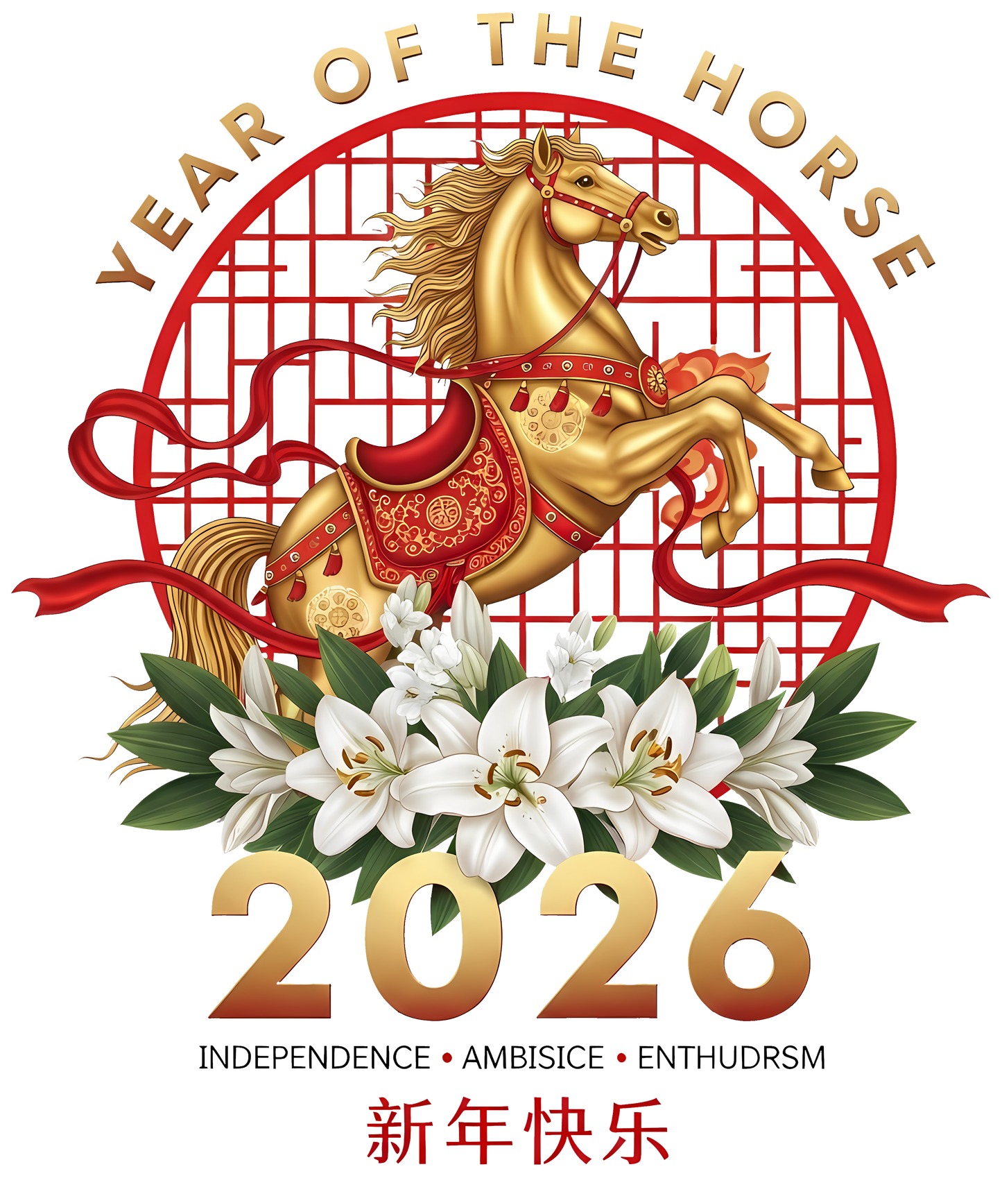 DTF TRANSFER YEAR OF THE HORSE