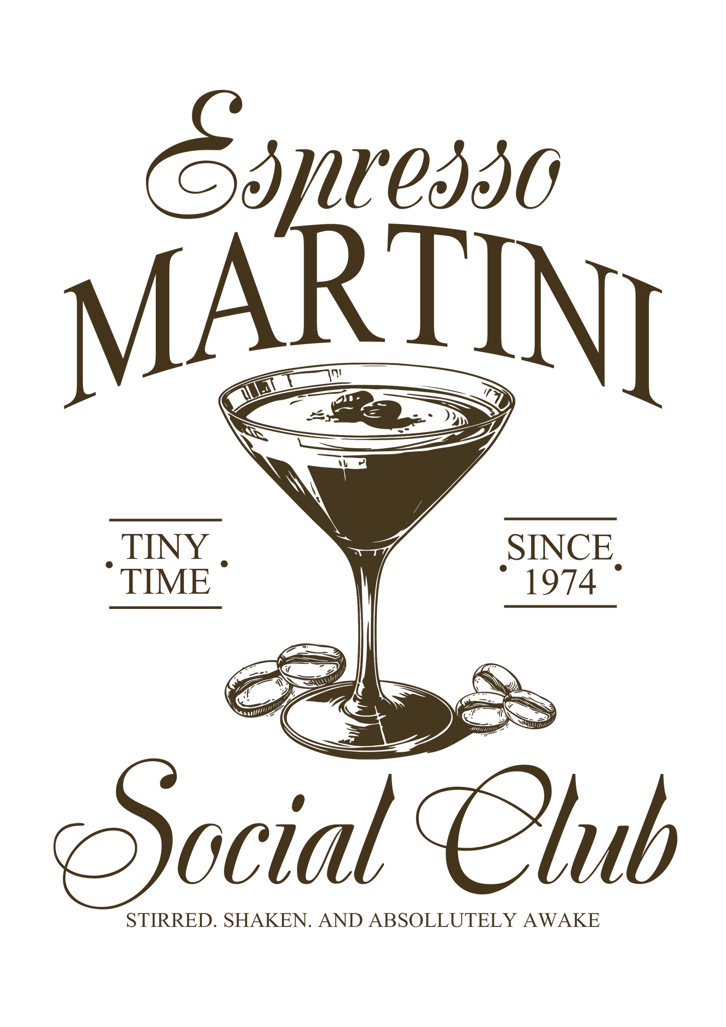 Espresso Martini Dtf transfer