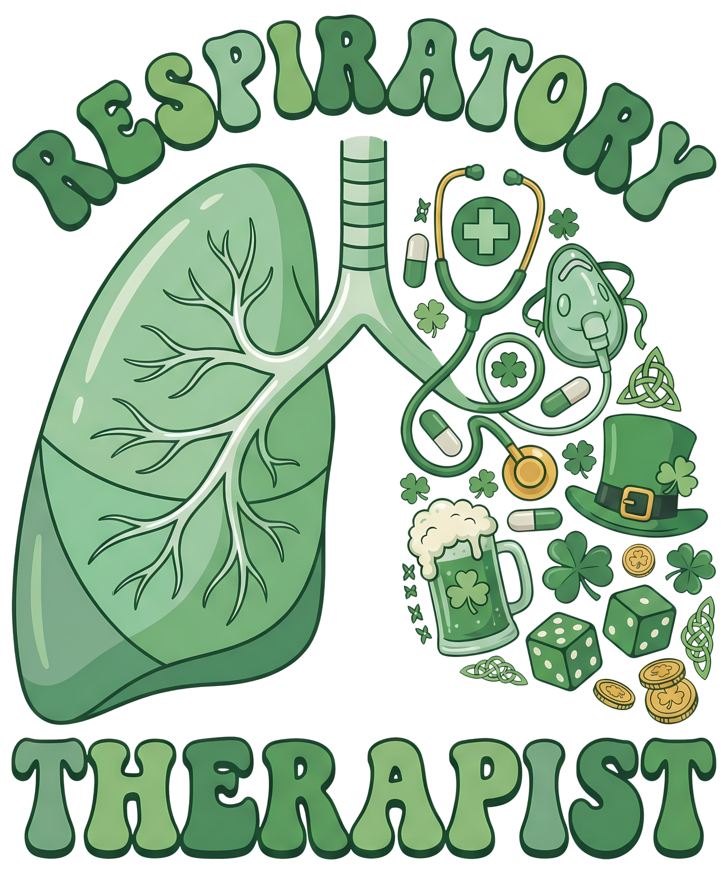 DTF TRANSFER RESPIRATORY THERAPIST ST - PATRICK
