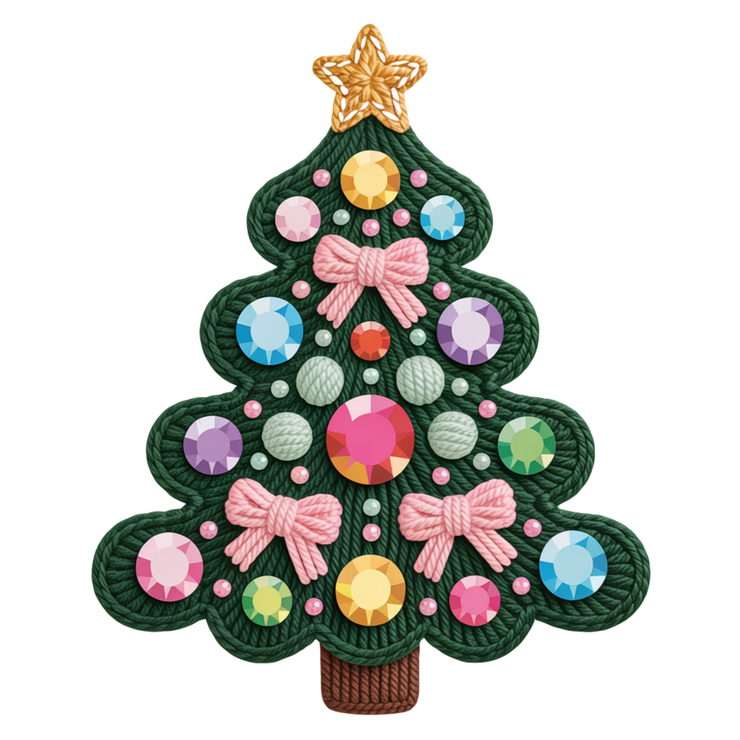 Christmas 🎄 Tree faux yarn - Hur&Co.