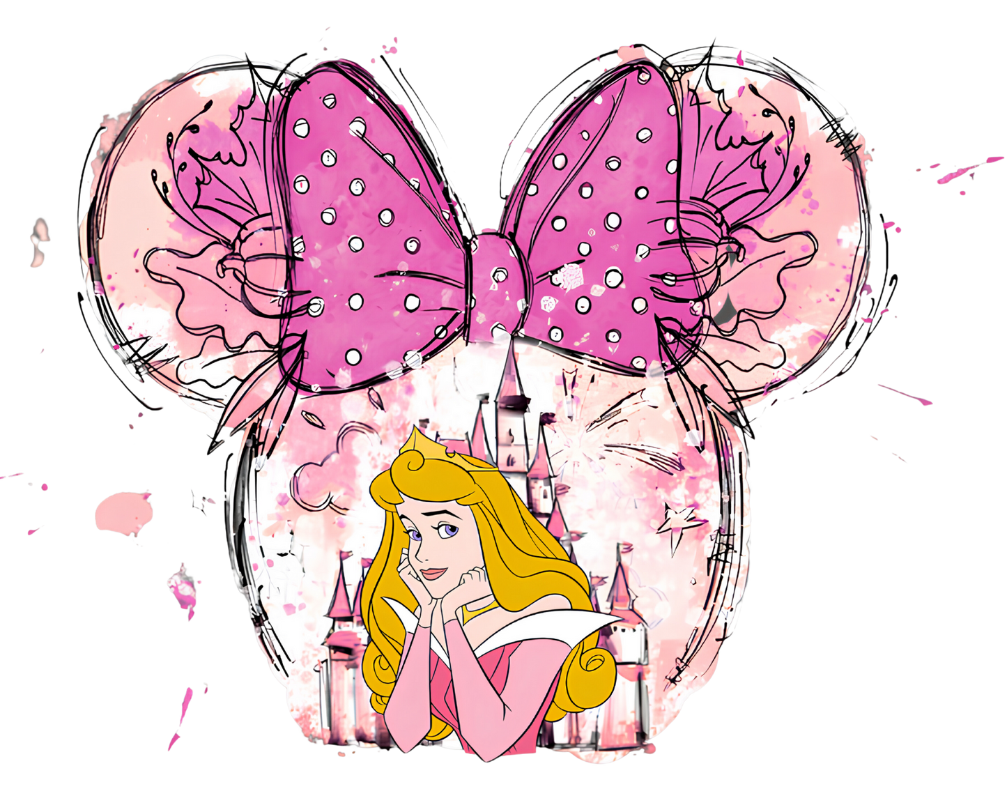 Sleeping Beauty Castle dtf transfer