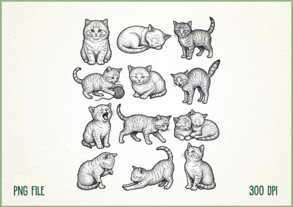 Cats cats & cats dtf transfer