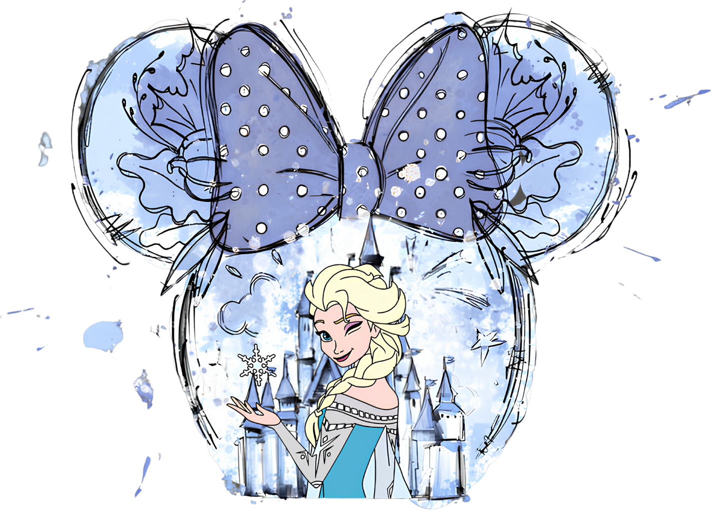 Elsa Castle dtf transfer