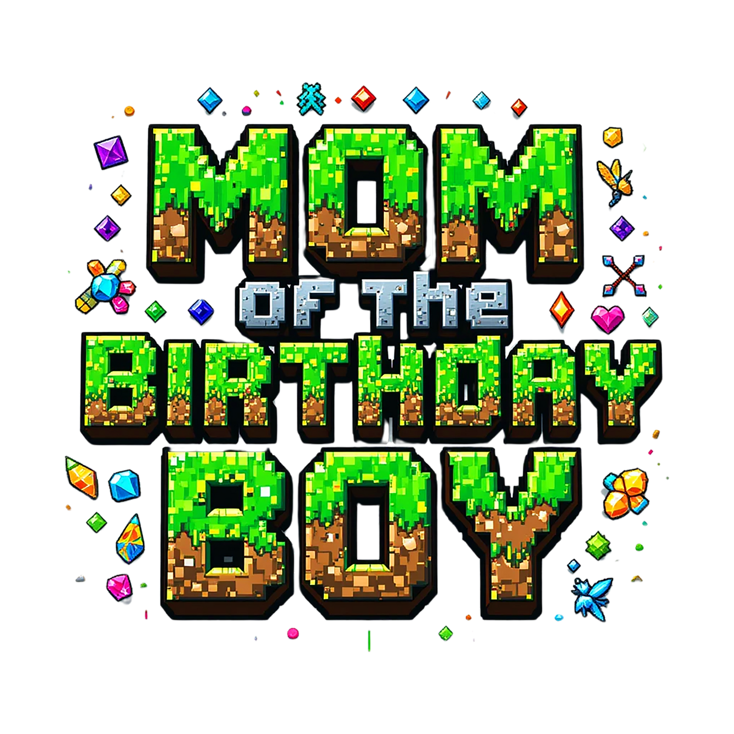 Minecraft themed MOM of the birthday boy