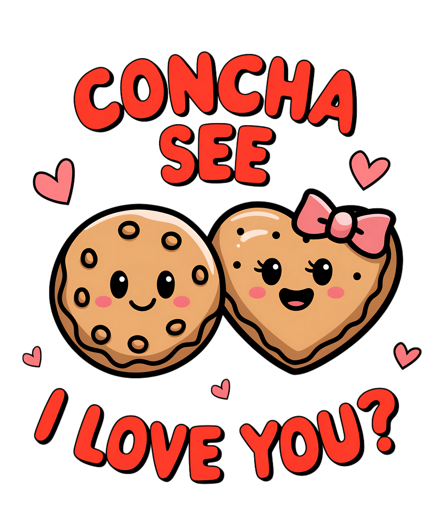 Concha see I love you dtf transfer