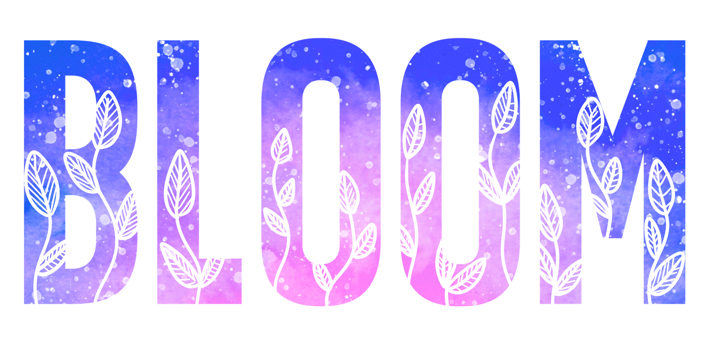 pink and purple bloom dtf transfer