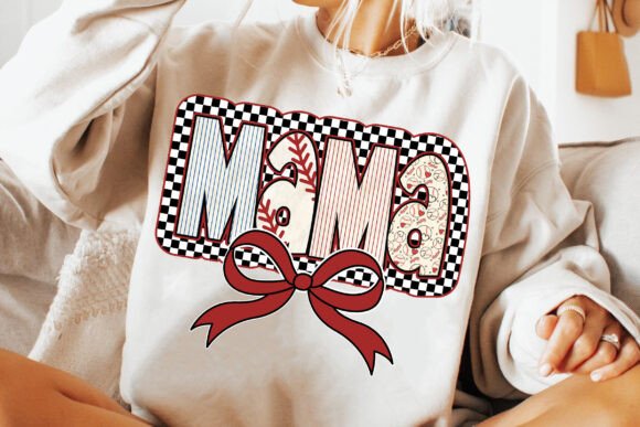 Mama baseball checkered coquette - Hur&Co.