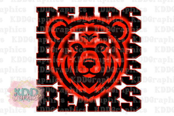 Bears Red Mascot