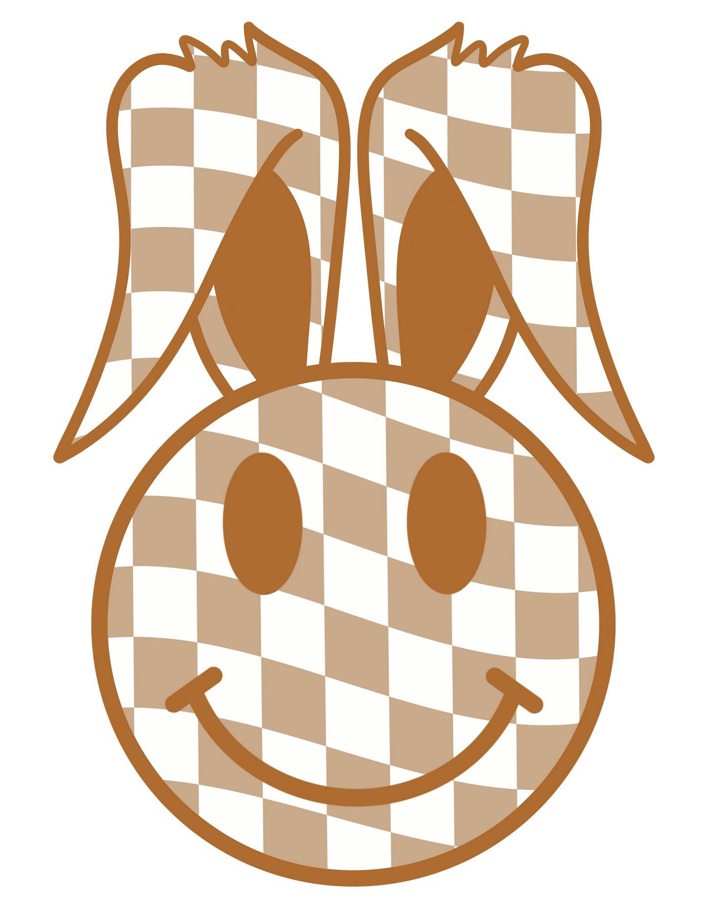 tan bunny dtf transfer