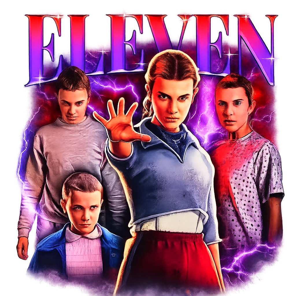 Stranger things Eleven dtf transfer
