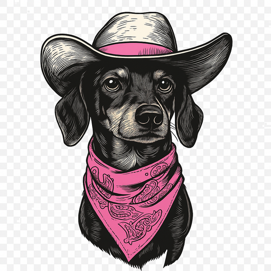 Dachshund cowboy