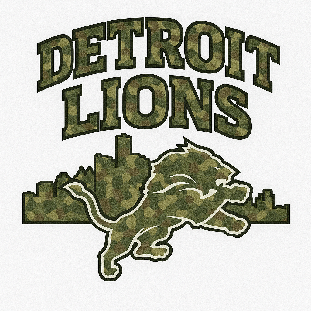 Detroit Lions Camo skyline