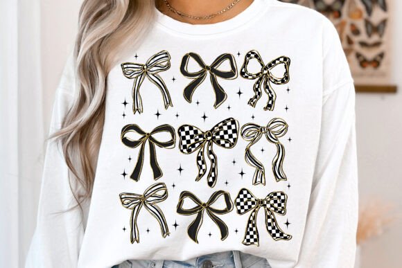 Checkered coquette bows