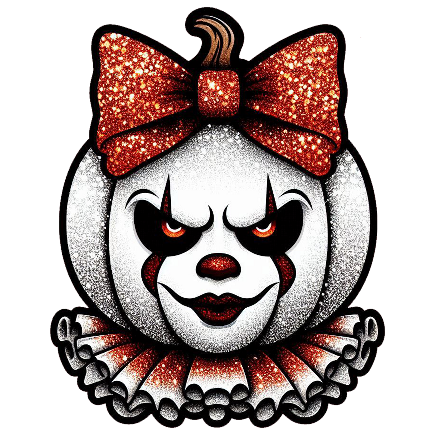 Clown pumpkin dtf transfer