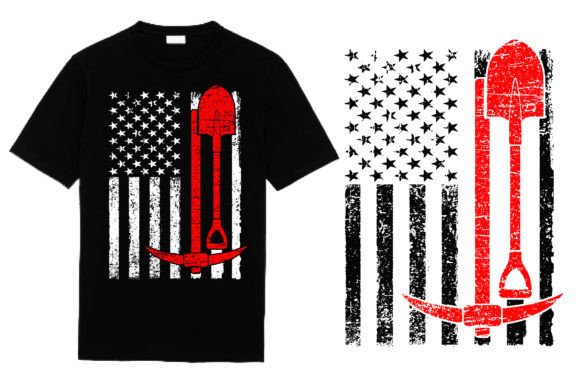 Coal miner flag Dtf transfer