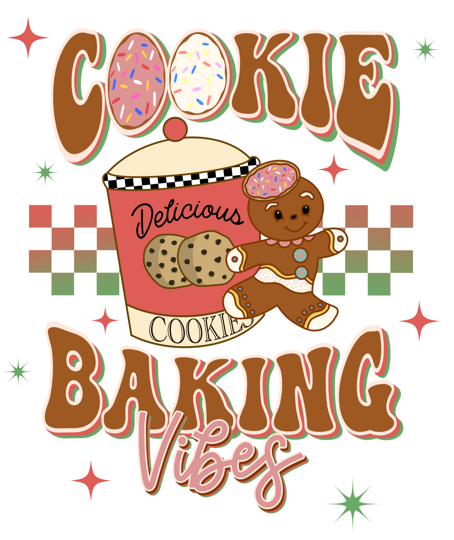 Cookie baking crew dtf transfer