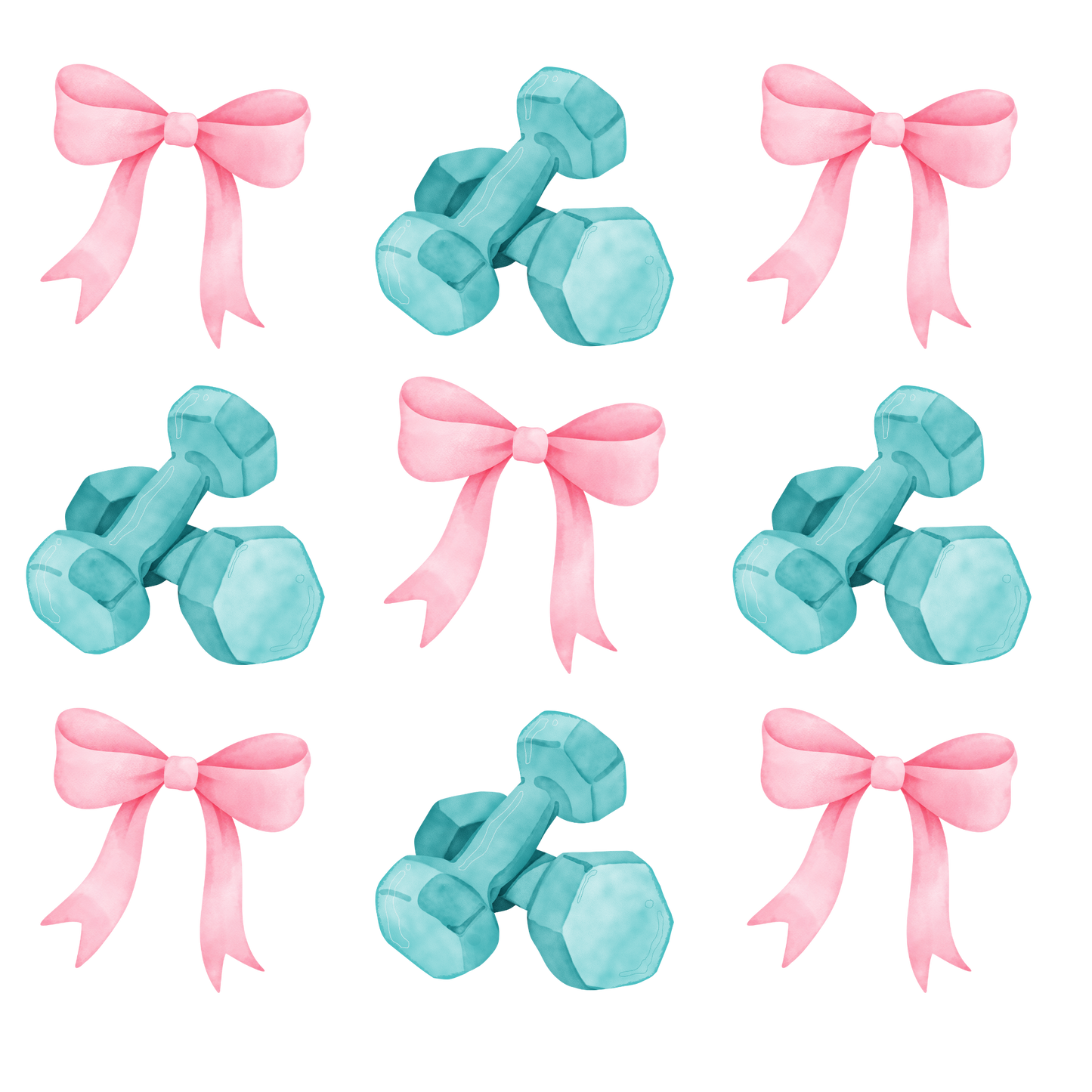 Weights & bows dtf transfer