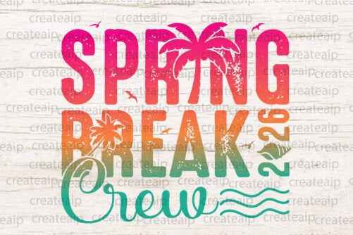 Spring break crew 2026 dtf transfer