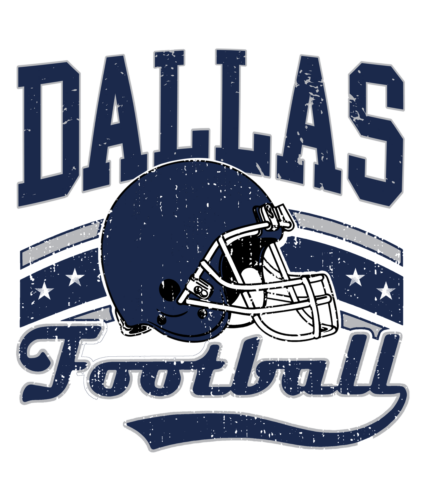Dallas vintage dtf transfer