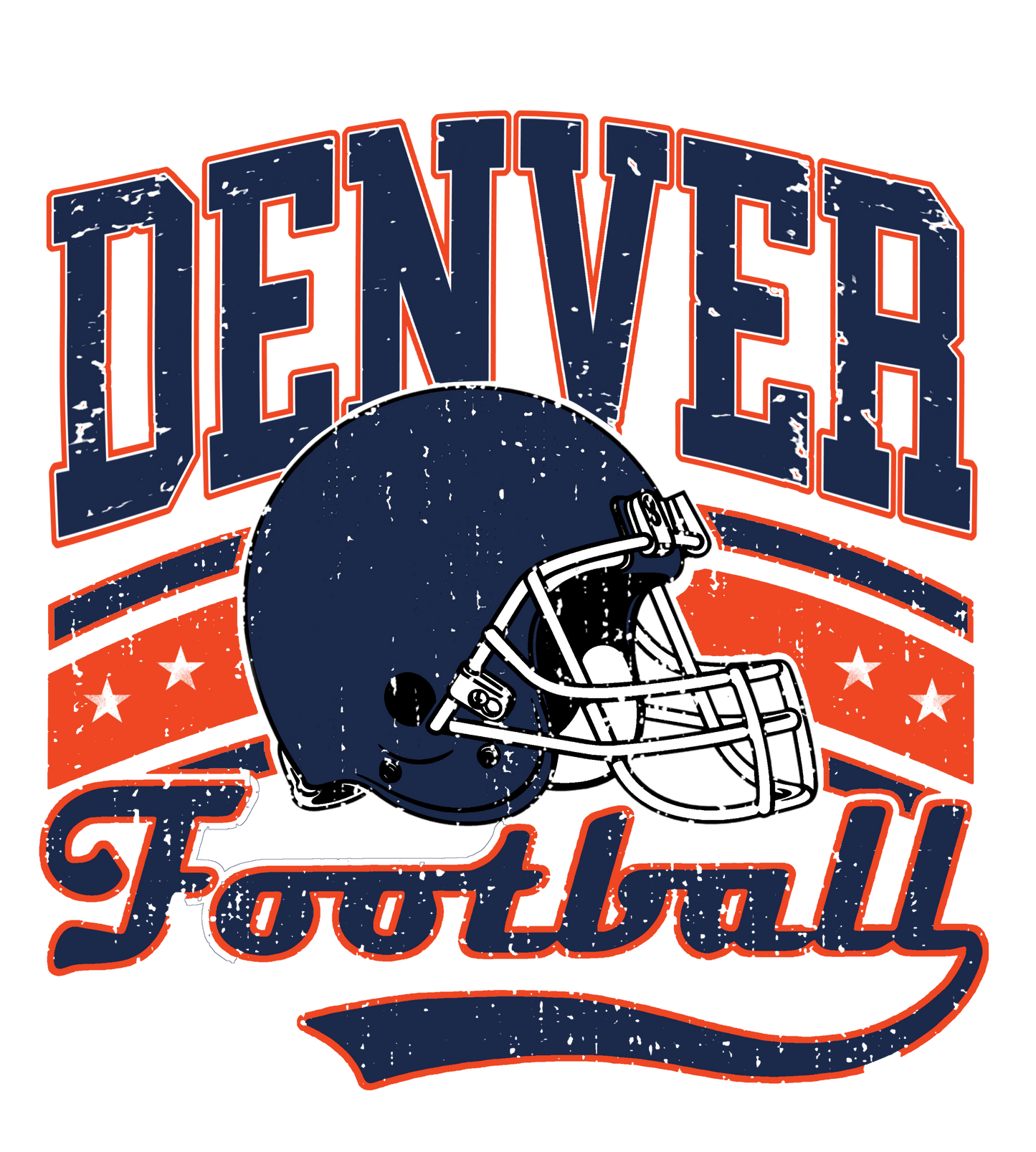 Denver vintage dtf transfer