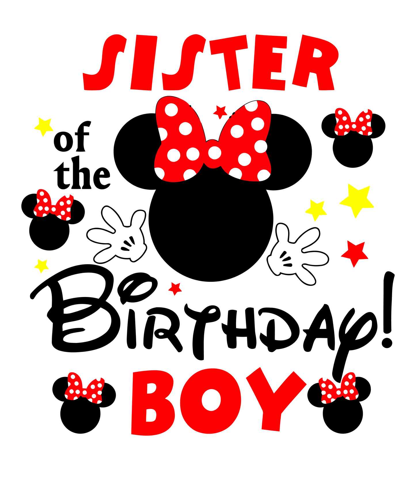 Sister of the birthday boy