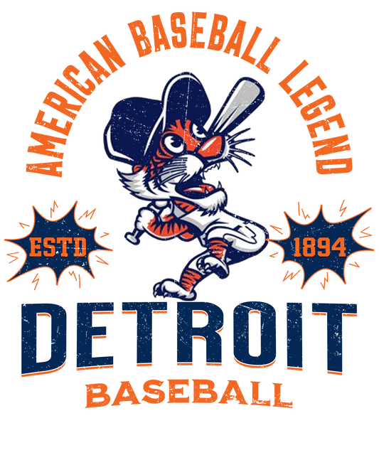 American Baseball Detroit DTF transfer
