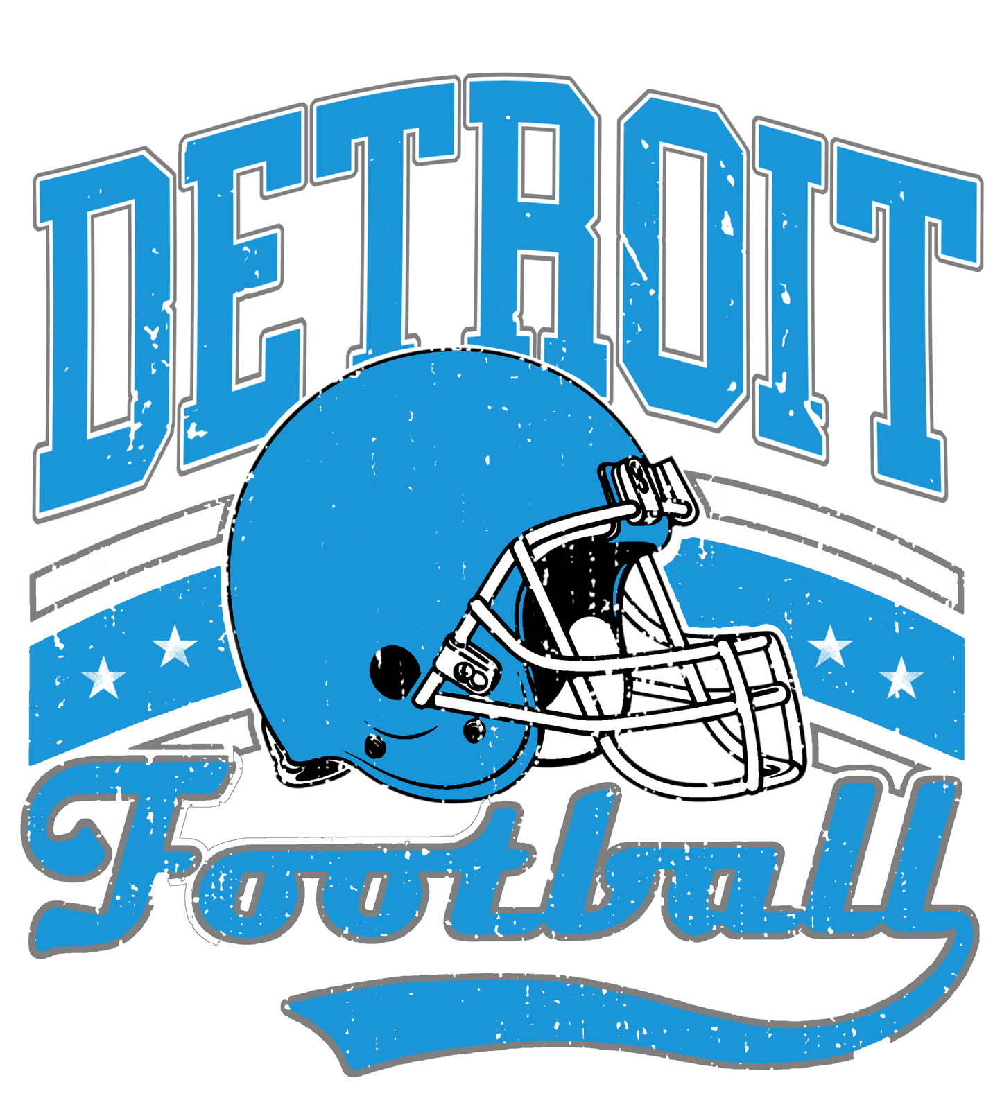 Detroit vintage dtf transfer