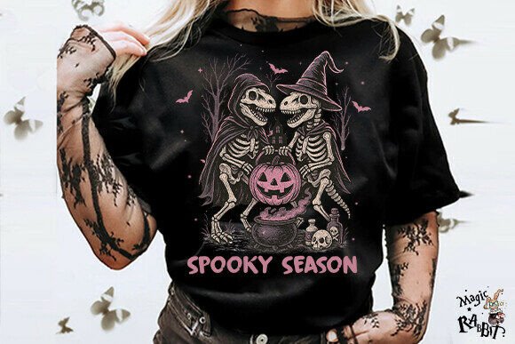 Dino Skelly spooky season