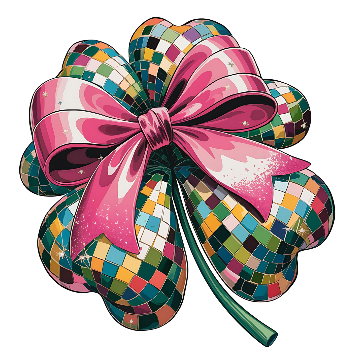 3D Shamrock dtf transfer