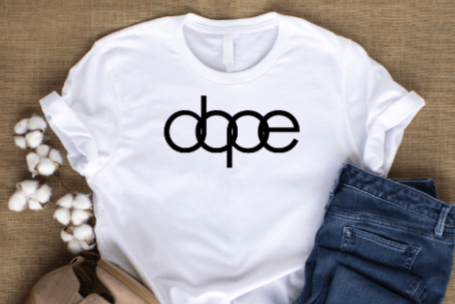 dope - black dtf transfer