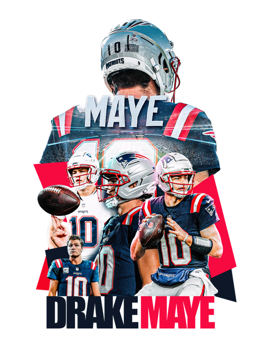 Drake Maye dtf transfer