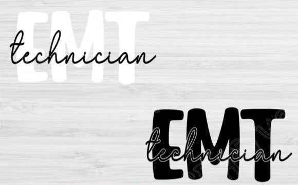 Emt tech white & black