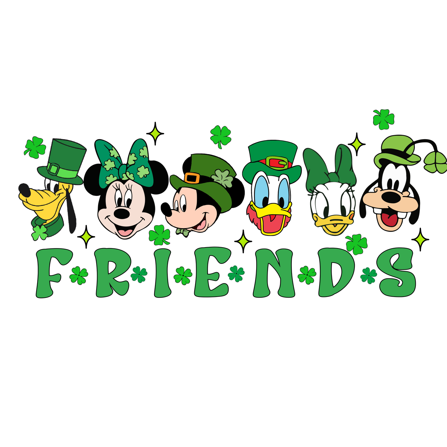 Friends mickey dtf transfer