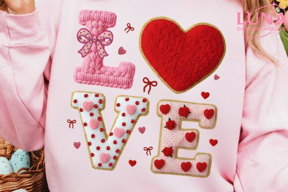 Faux love yarn ❤️ dtf transfer