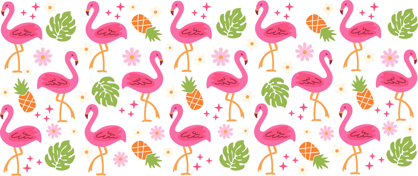 Libbey 16oz Cup UV Flamingos